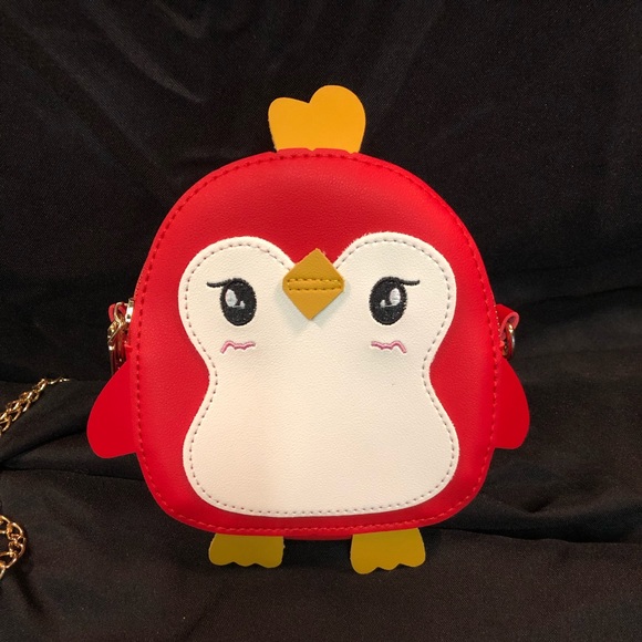 None Handbags - Penguin Purse Red Crossbody